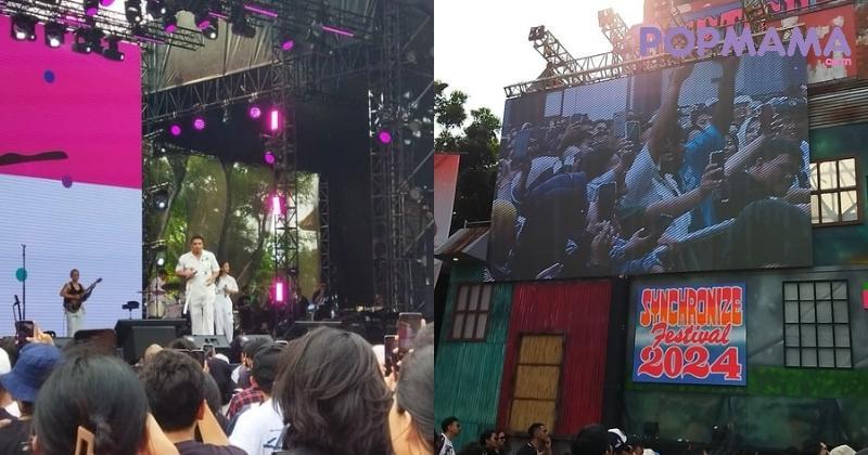 Sal Priadi Lompat Bareng Penonton di Synchronize Fest 2024
